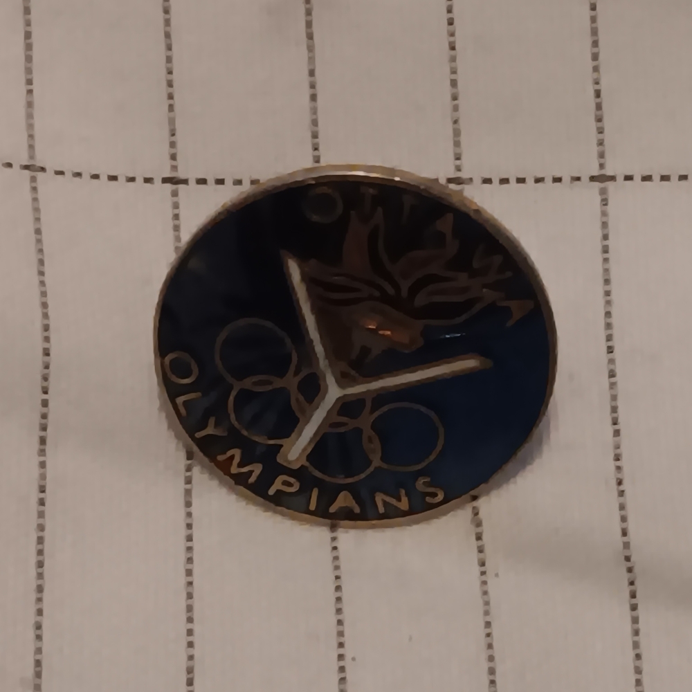 Ottawa Y Olympians Pin  ( SWIM CLUB  77- 78 )  with Blue and Gold Design